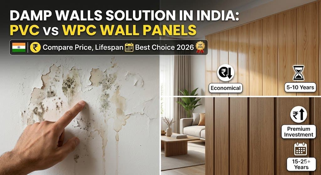 Damp Walls Solution in India PVC vs WPC Wall Panels