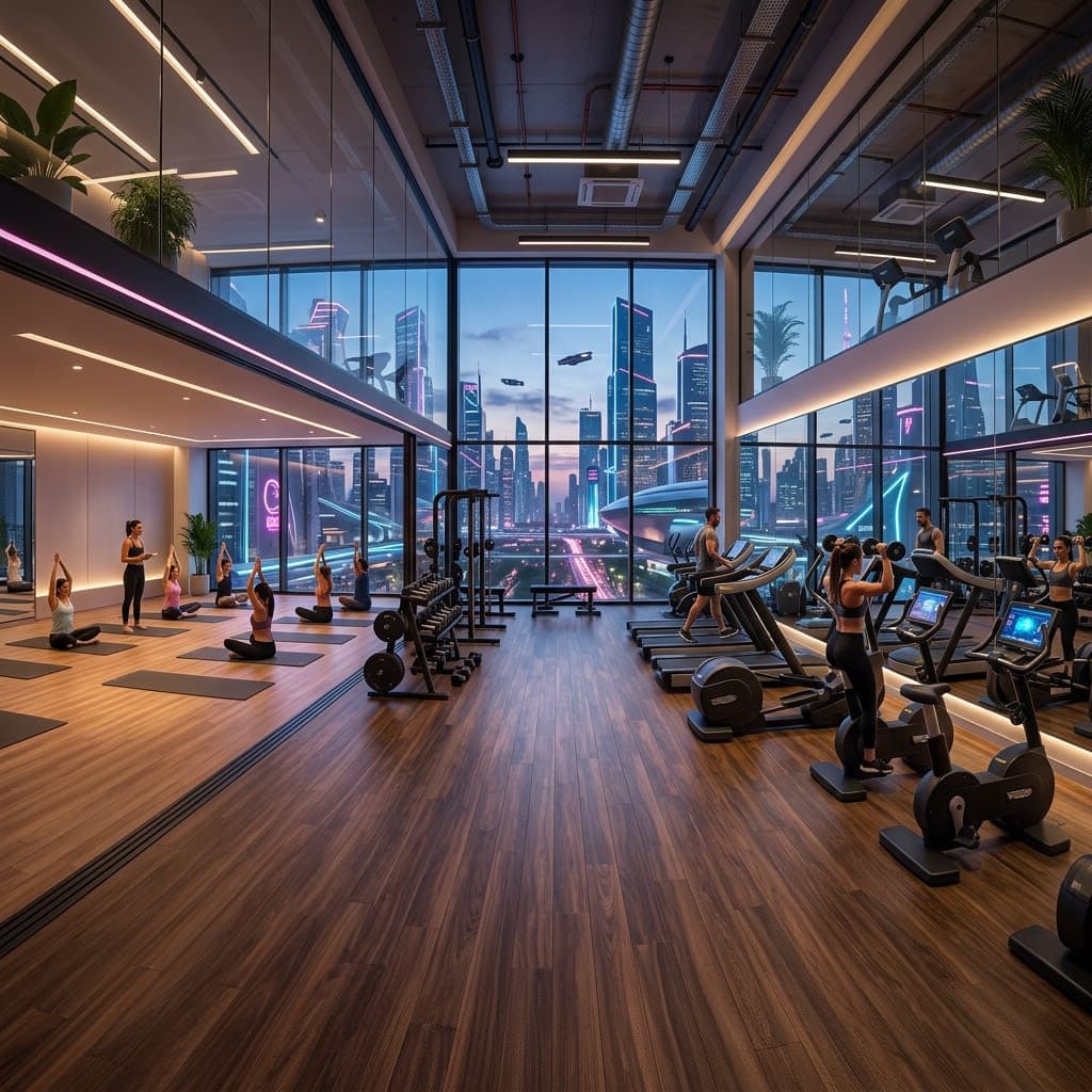Luxury Yoga Studio in Cyber City with High-Performance Hybrid Floors
