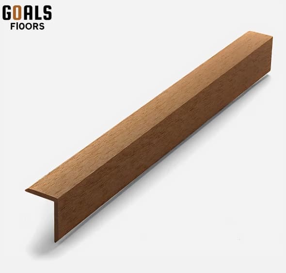Teak Corner L-profile for Exterior Louvers Project
