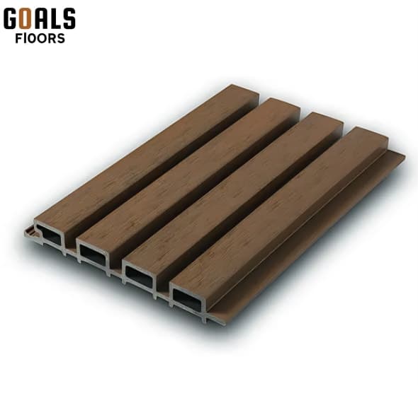 Ipe Color WPC Exterior Louvers Project Delhi