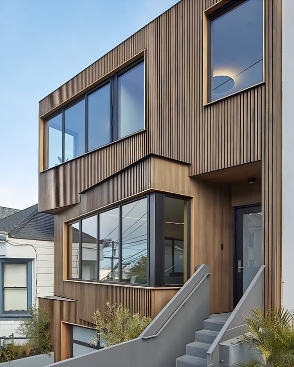 Best Exterior Fluted Panel Design and Execution in India