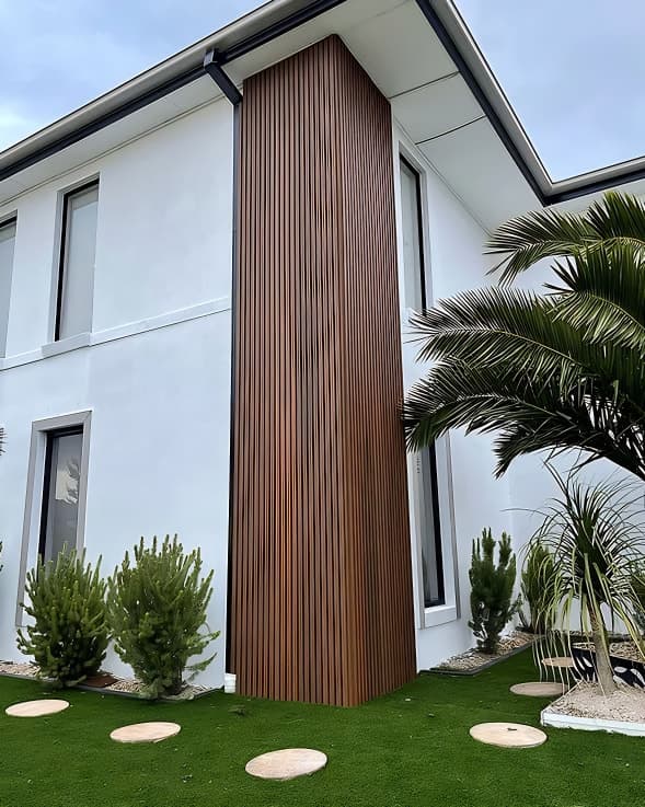 Weatherproof WPC Exterior Louvers for Balcony Cladding in Delhi