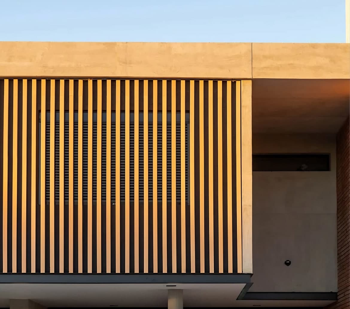WPC timber tube ceiling design