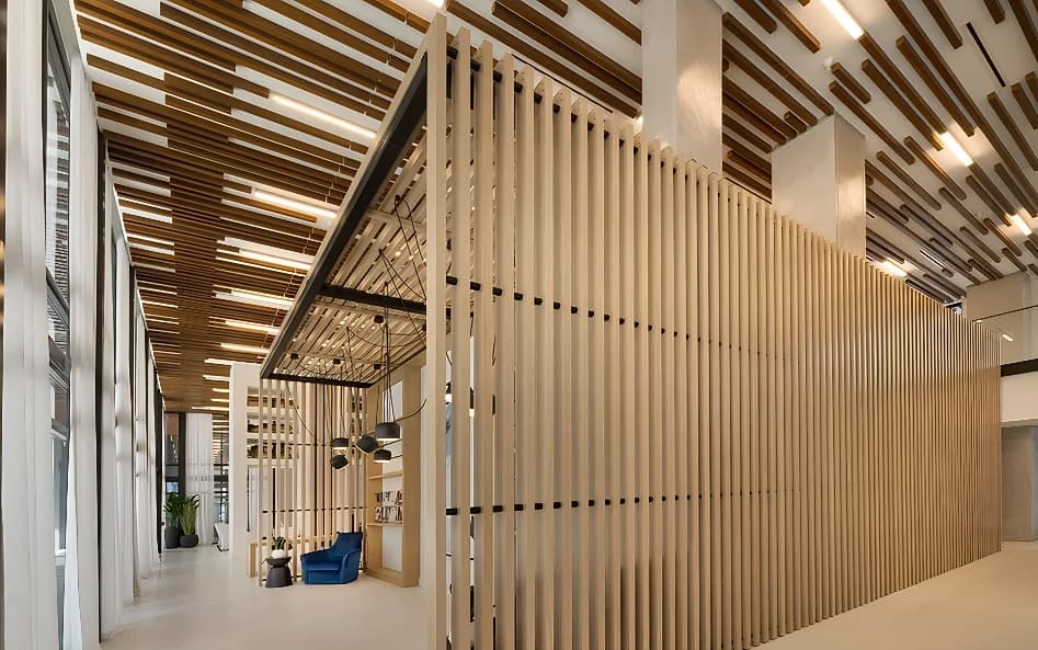 wpc timber tube for commercial use