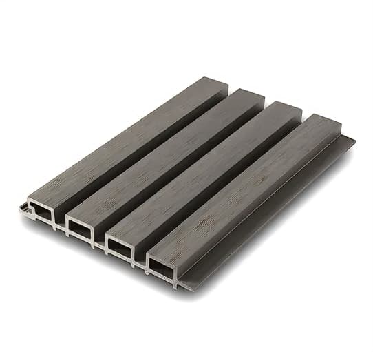 Grey Color WPC Exterior Louvers Project NCR