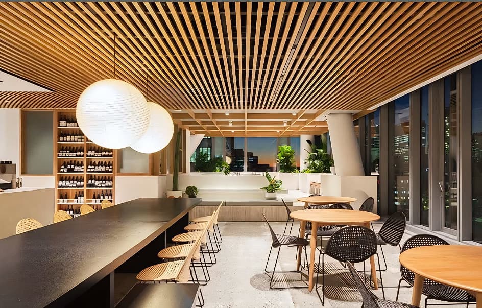 WPC Baffle Ceiling