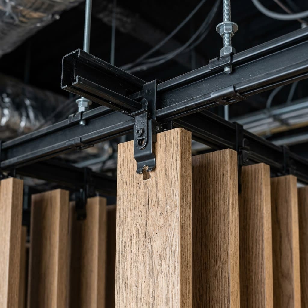 Technical Detail: Concealed Carrier System for WPC Baffle Installation