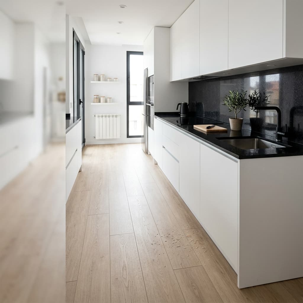 Scratch-Resistant Real Wood Grain SPC Floor Planks Noida