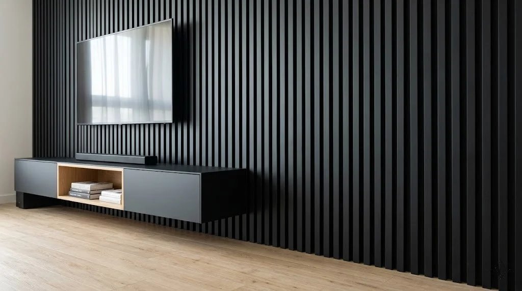 charcoal-louvers-with-light-oak-spc-flooring