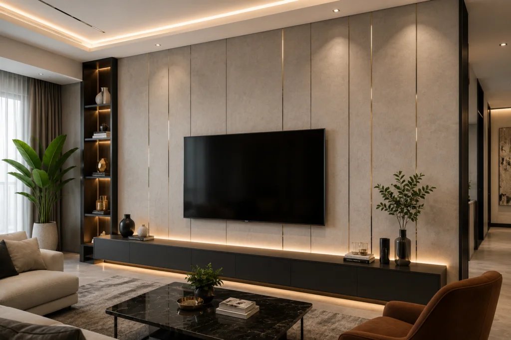 primo panels installed image with tv